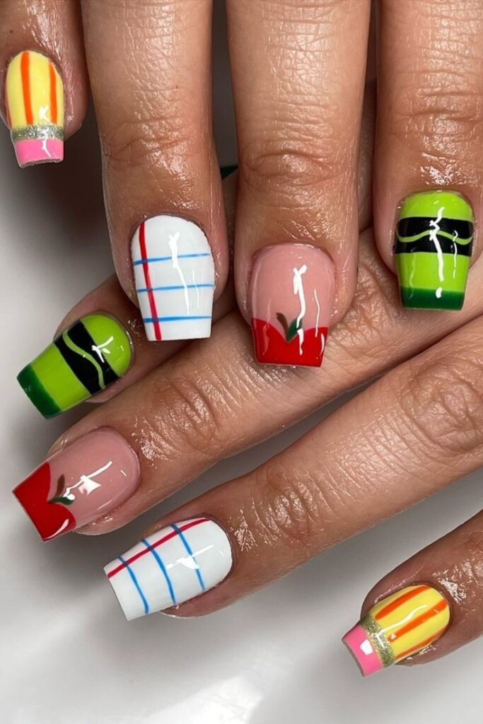 School Nail Designs