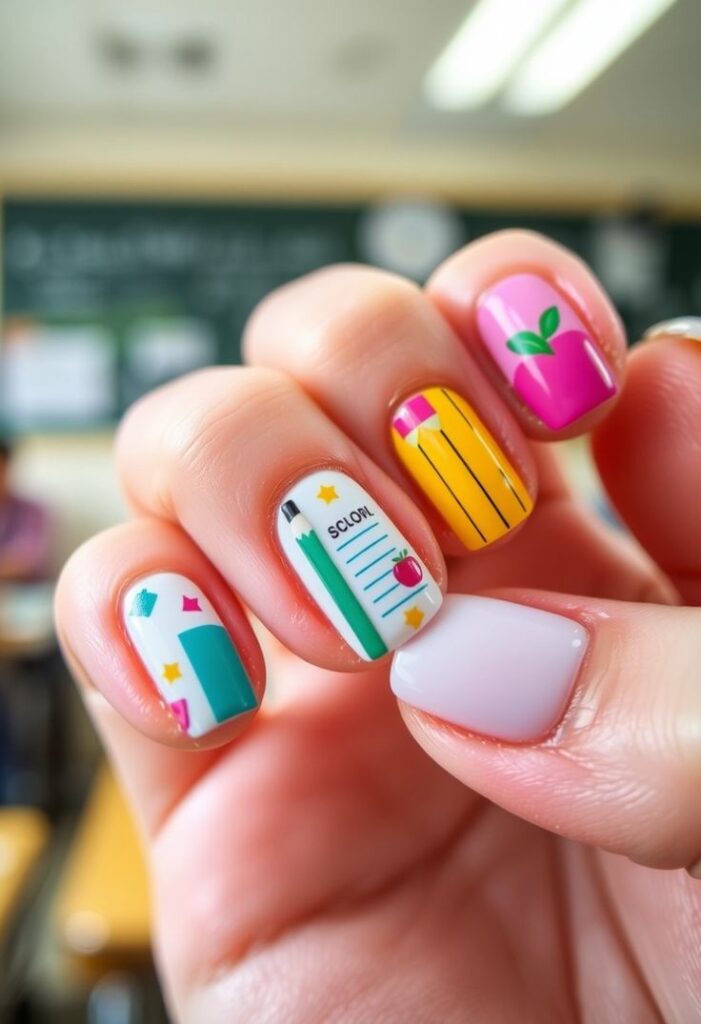 School Nail Designs