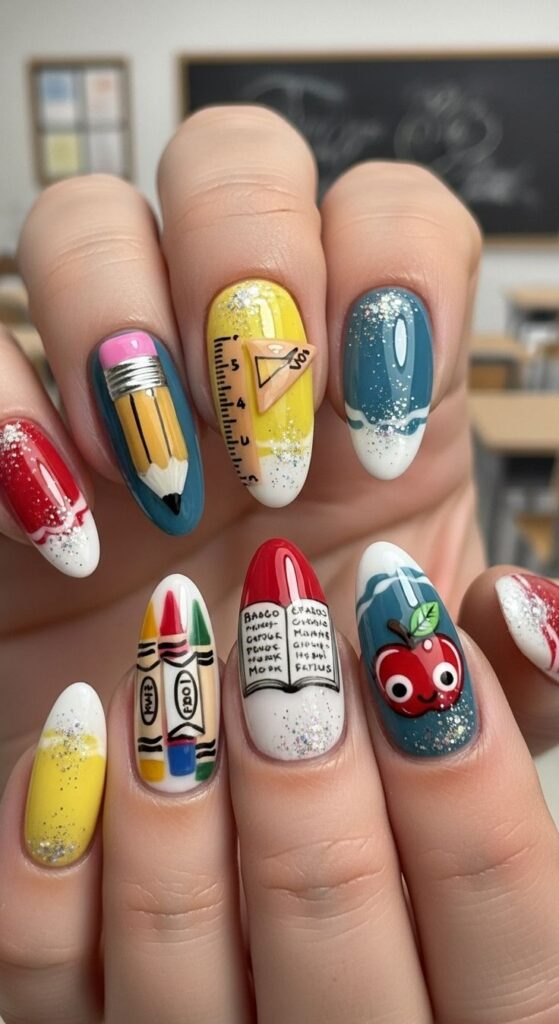 School Nail Designs