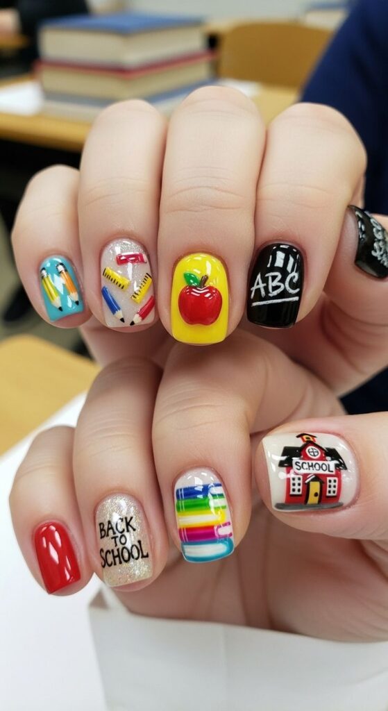 School Nail Designs