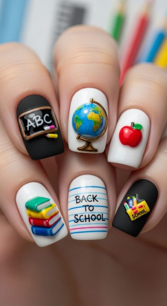 School Nail Designs