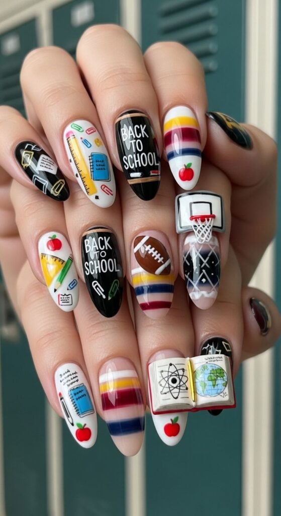 School Nail Designs