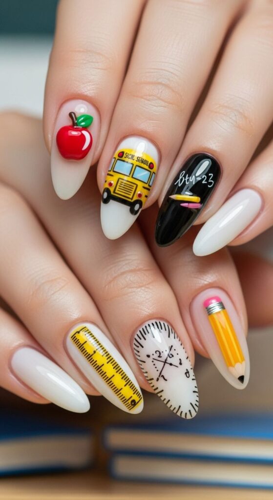 School Nail Designs