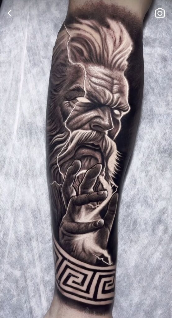 zeus tattoo design